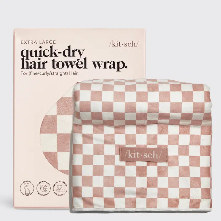 Kitsch XL Quick-Dry Hair Towel Wrap