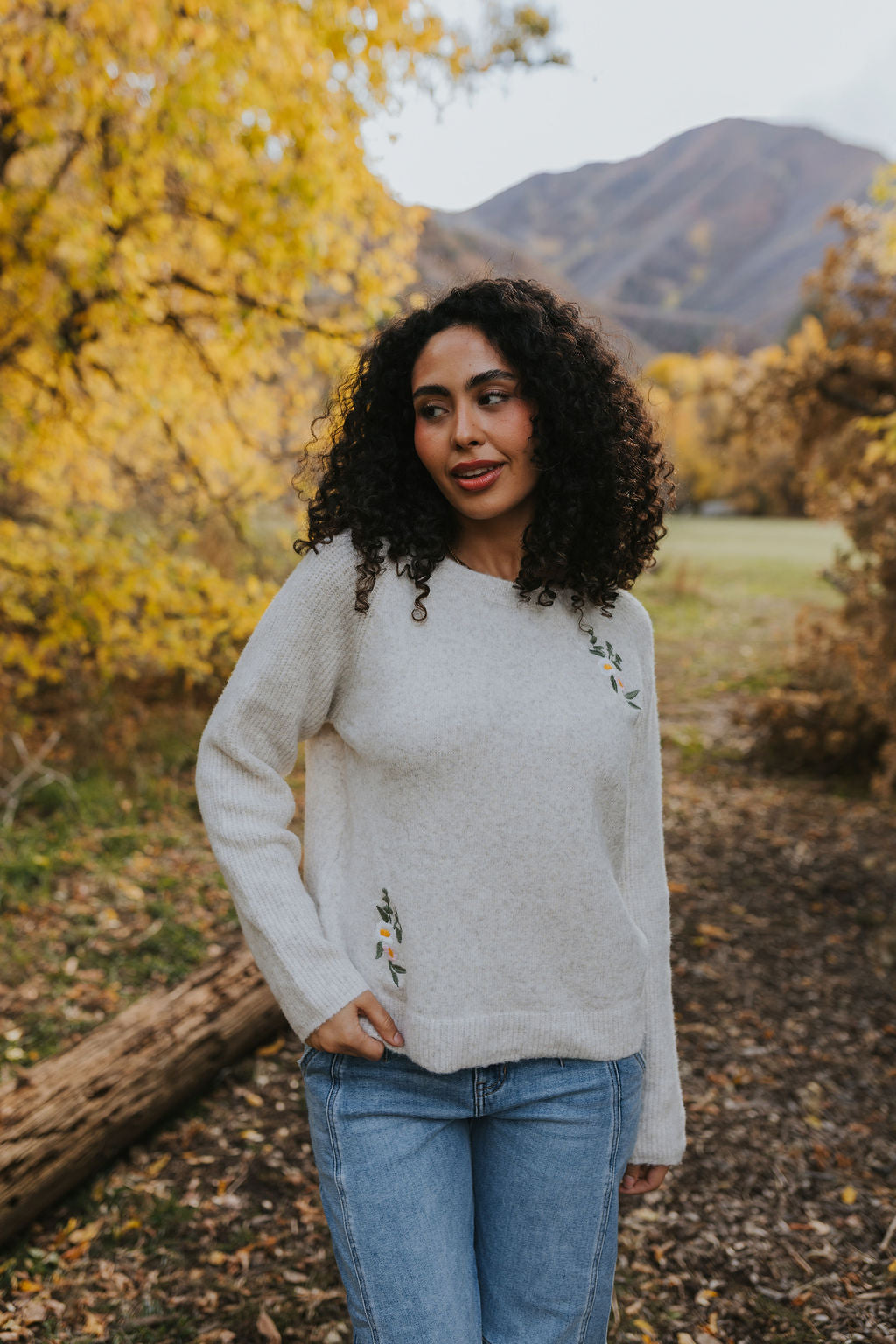 Rosie Embroidered Sweater *ALL SALES FINAL*