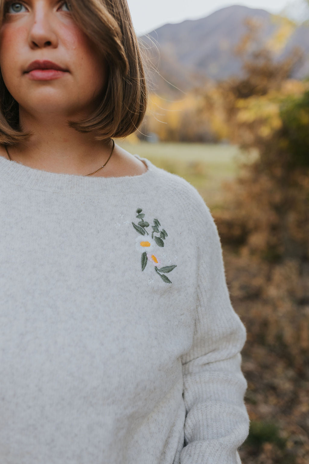 Rosie Embroidered Sweater *ALL SALES FINAL*