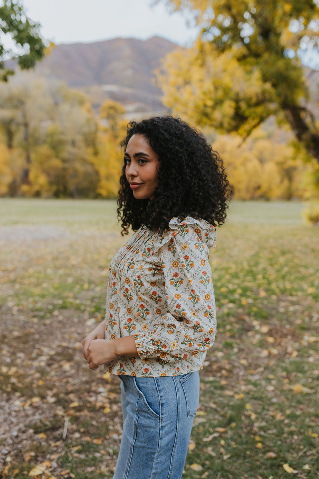Mindy Floral Top