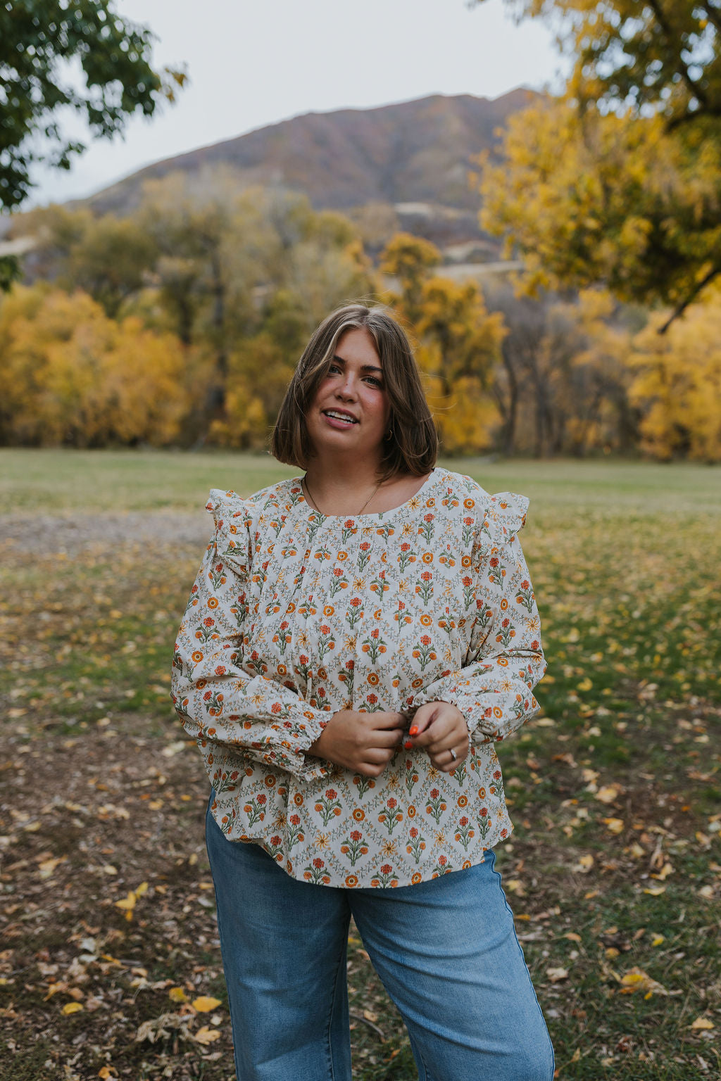 Mindy Floral Top