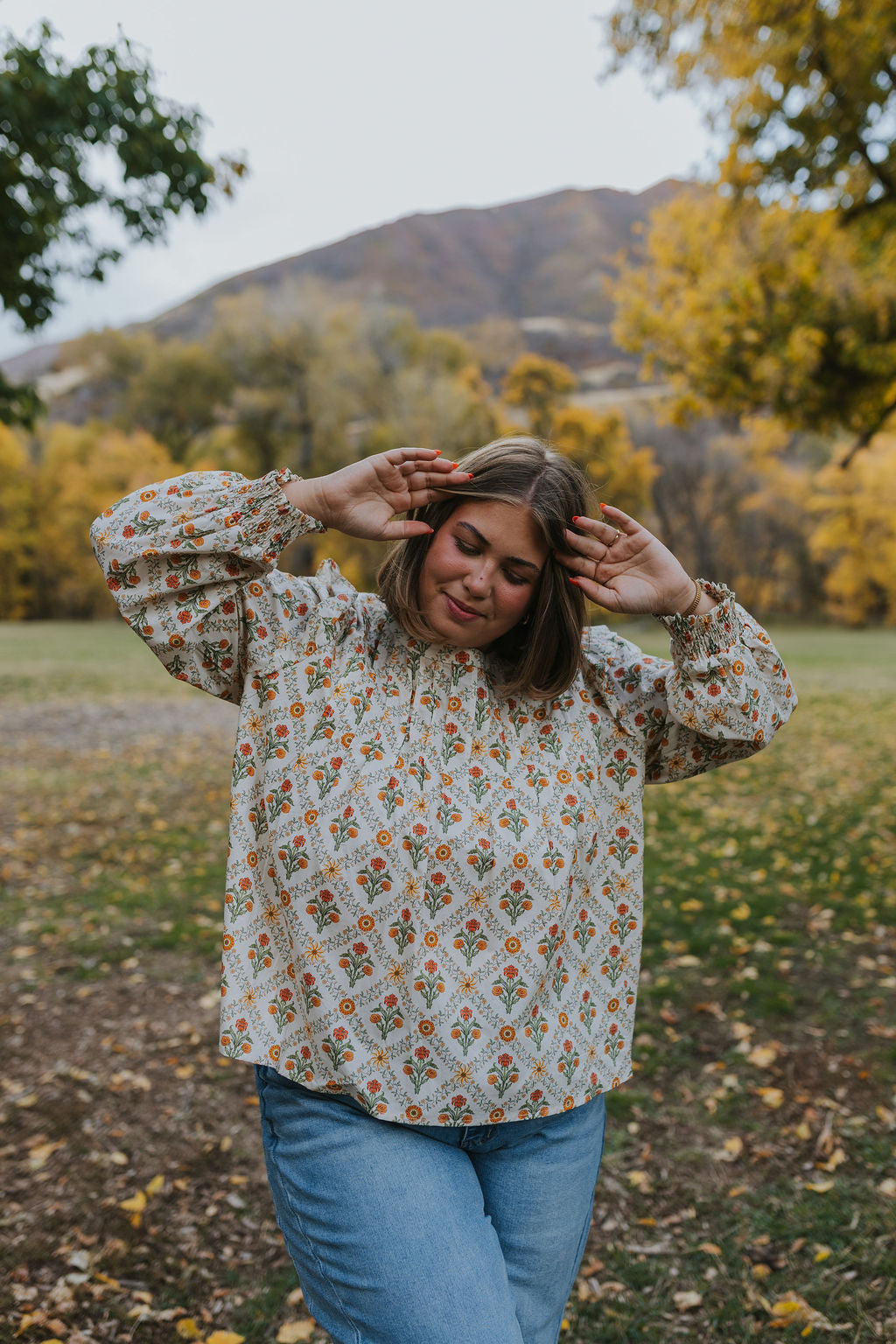 Mindy Floral Top