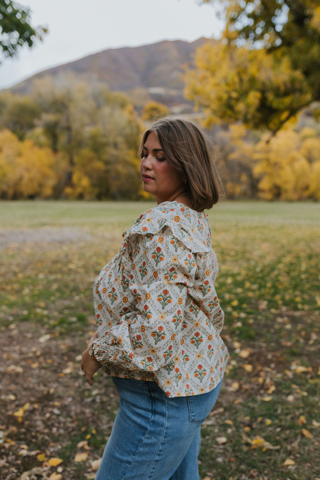 Mindy Floral Top