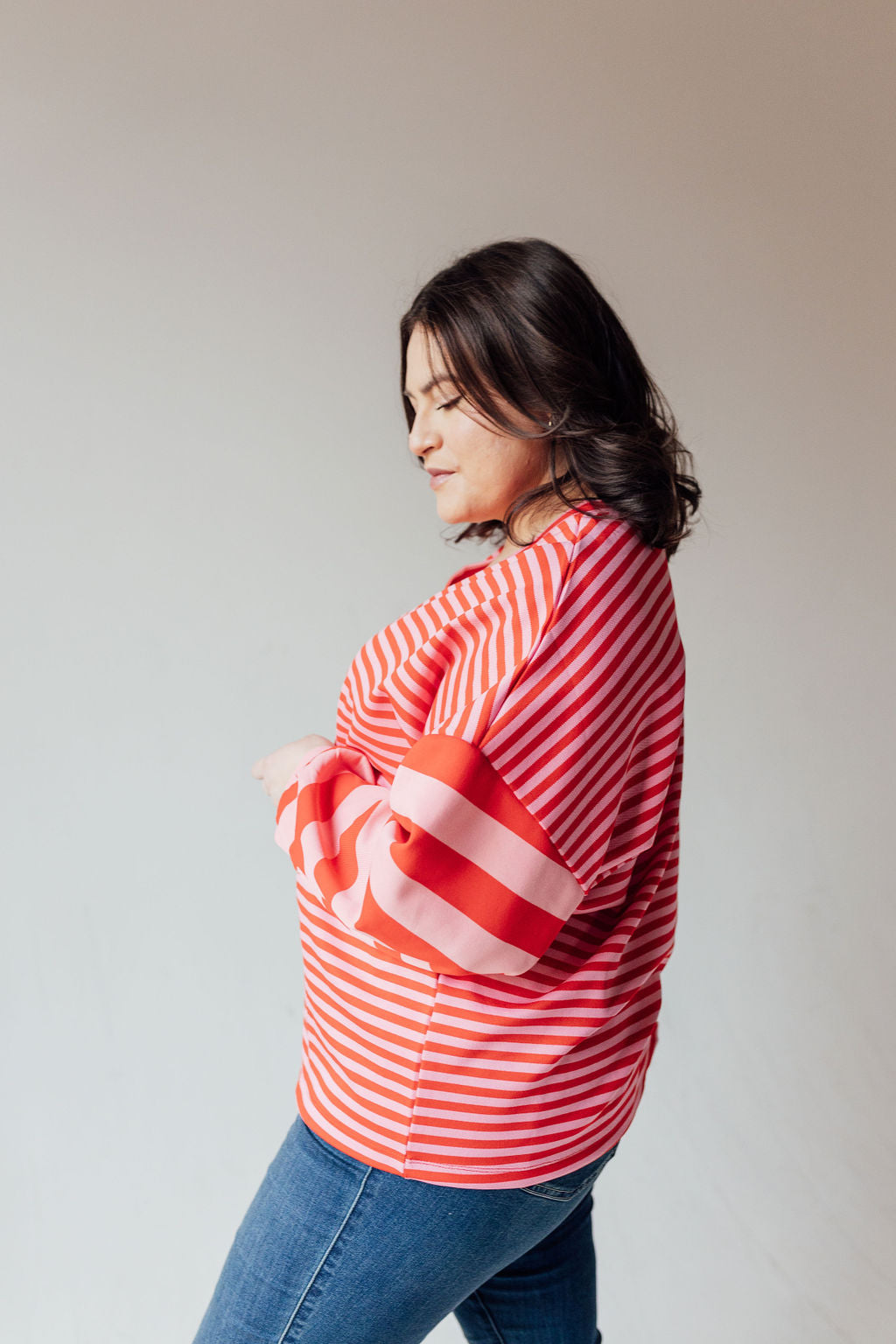 Sunday Striped Top (S, M, 1x Left)