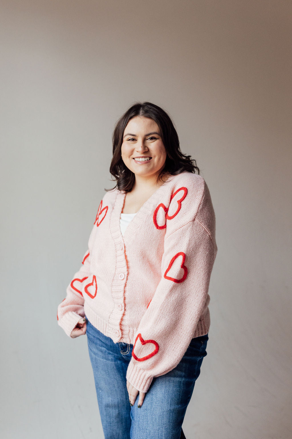 All Heart Cardigan *All Sales Final* (S Left)