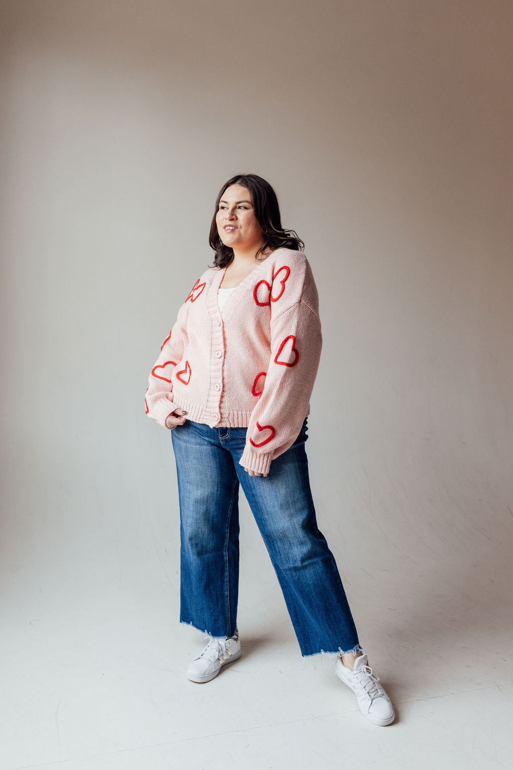 All Heart Cardigan *All Sales Final* (S Left)