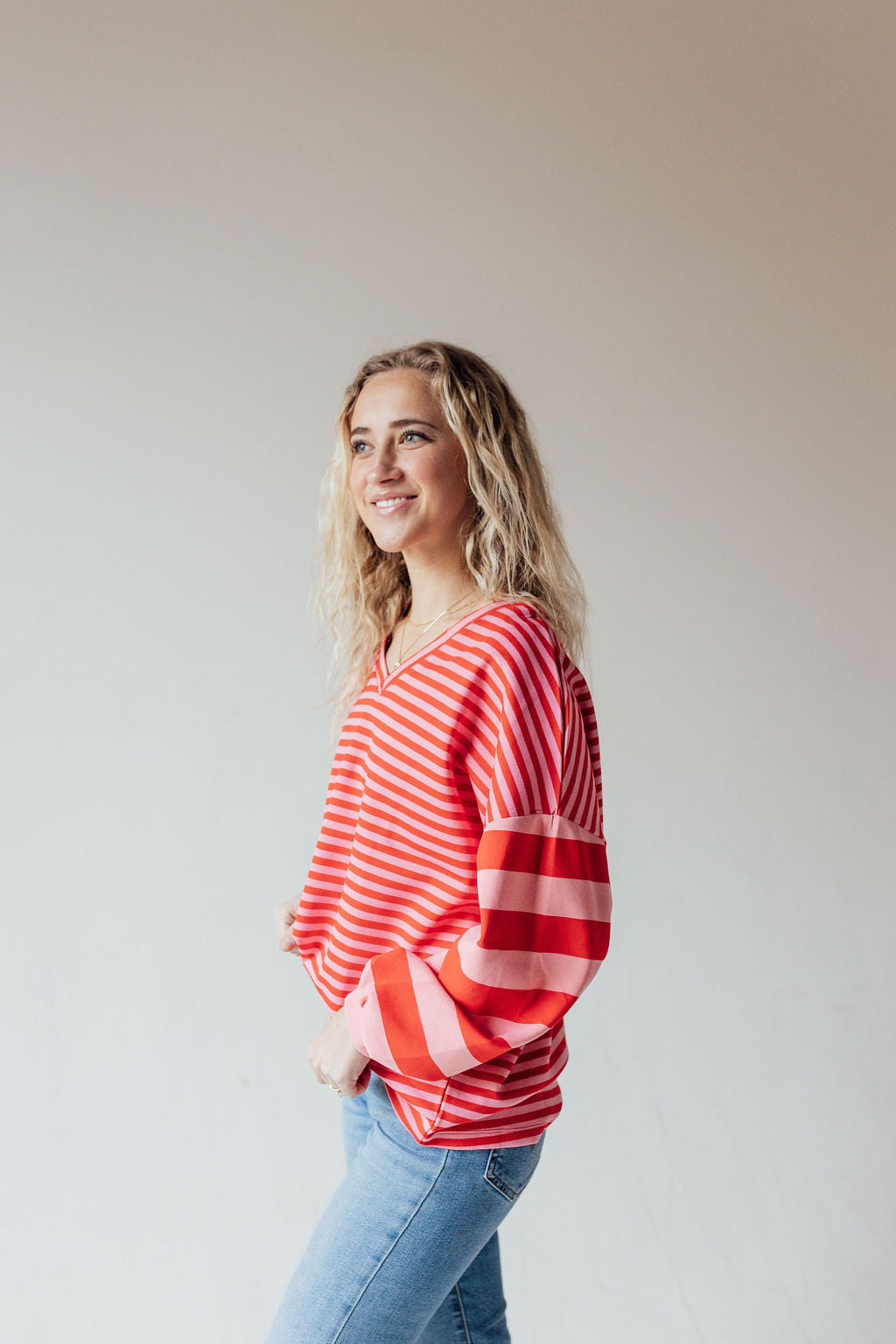 Sunday Striped Top (S, M, 1x Left)