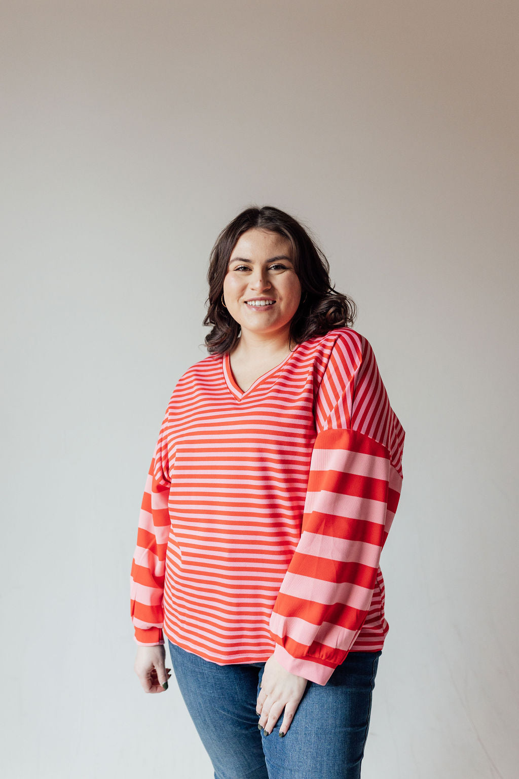 Sunday Striped Top (S, M, 1x Left)
