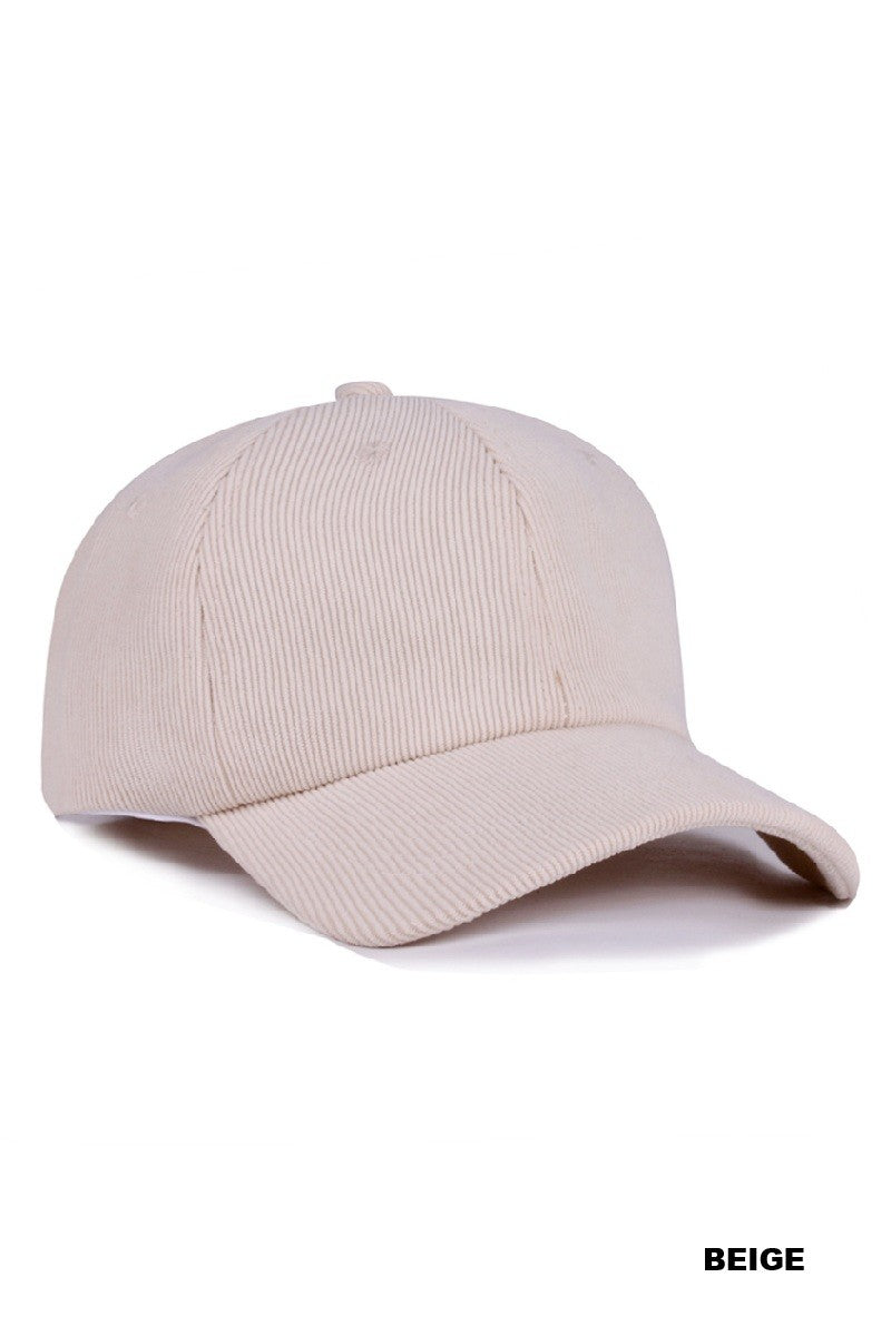 Classic Corduroy Baseball Cap