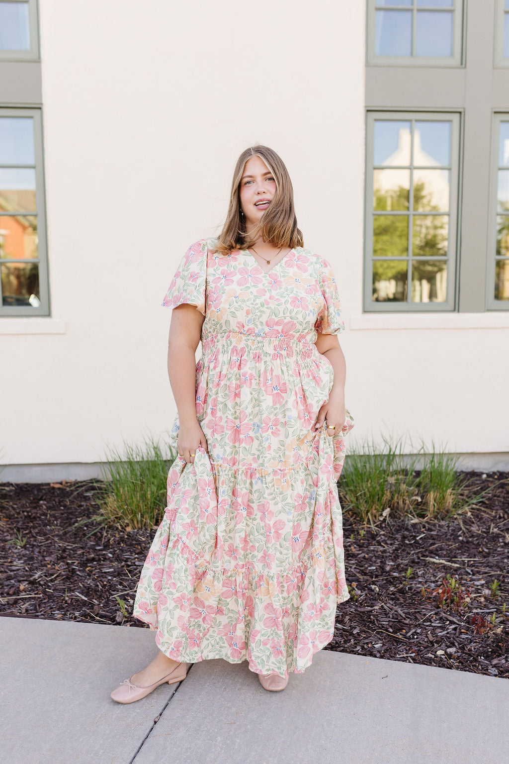 white christmas dresses Lace-Up Long A-Line Prom Dress with Sequins Pink Opal / 2