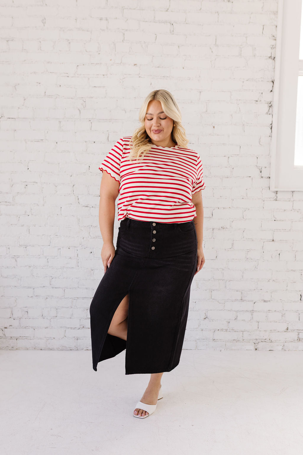Penny Maxi Denim Skirt