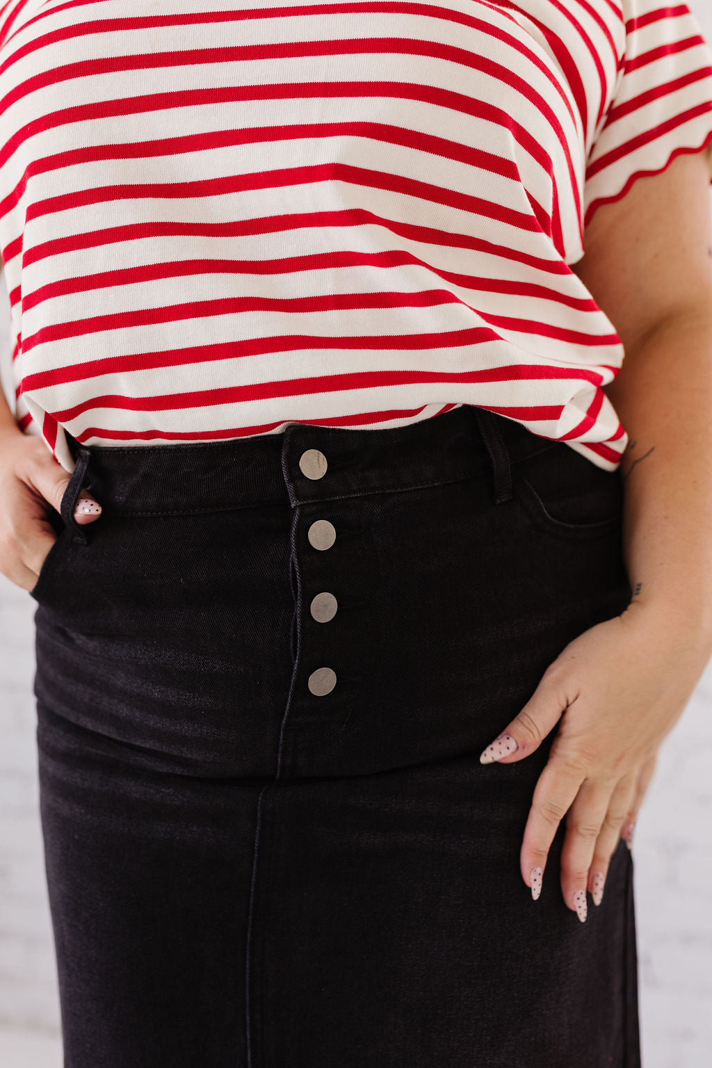 Penny Maxi Denim Skirt