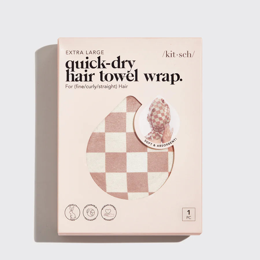 Kitsch XL Quick-Dry Hair Towel Wrap