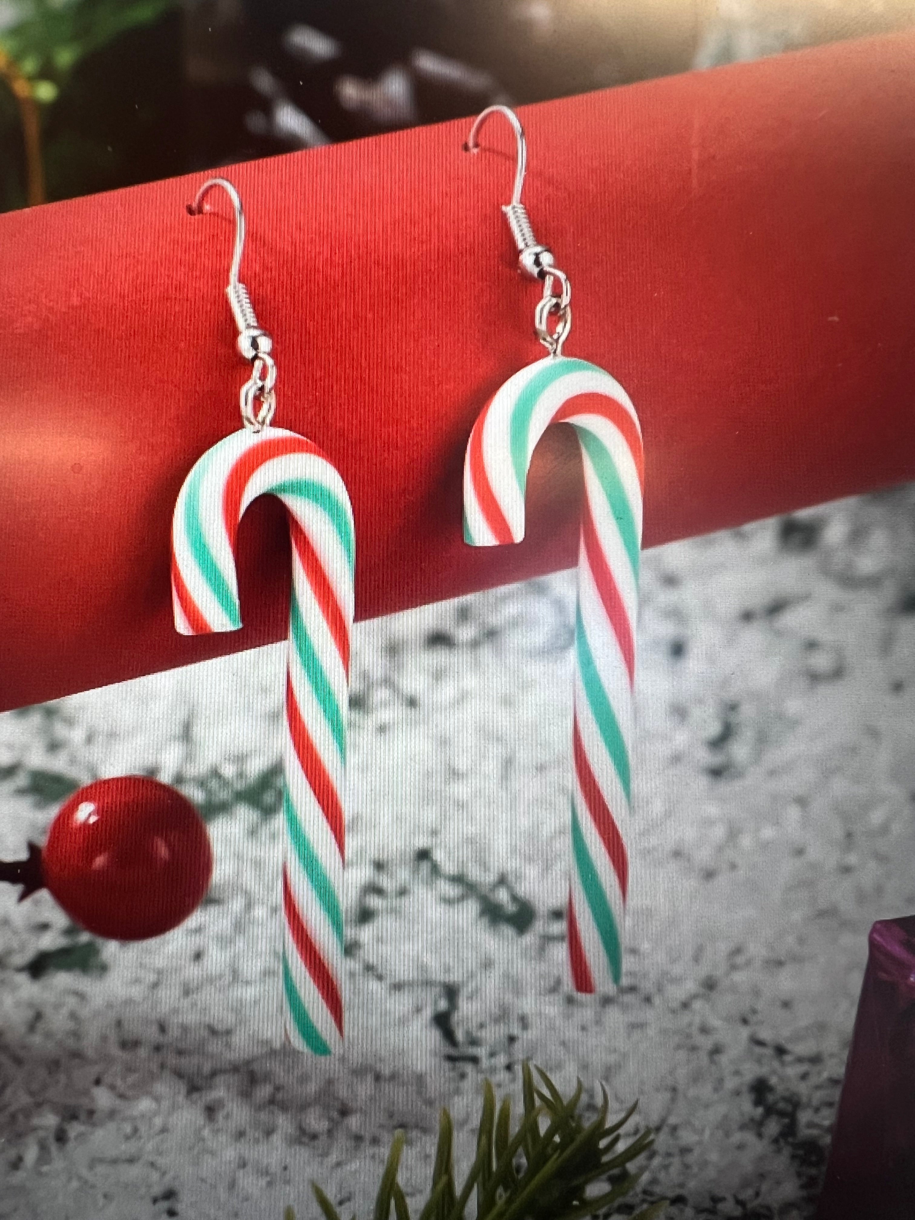 Candy Cane Earrings