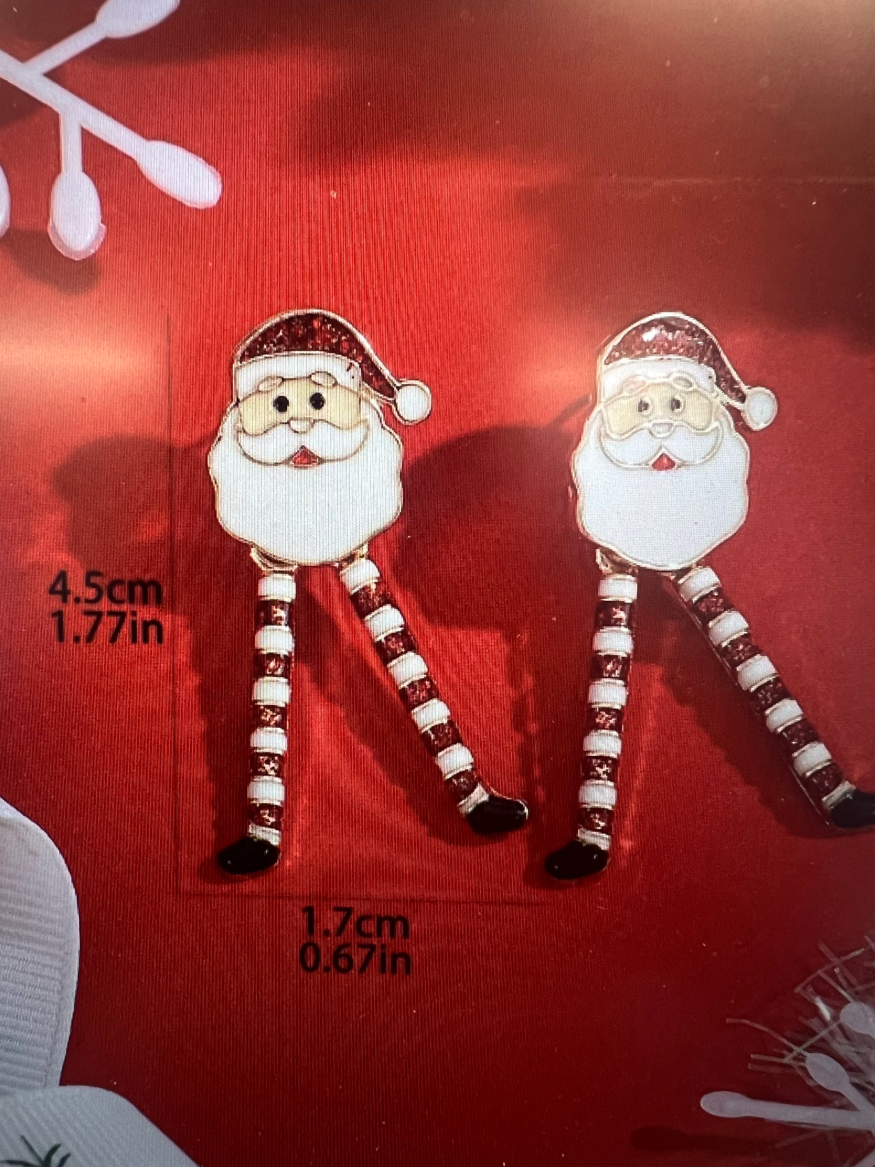 Santa Earrings