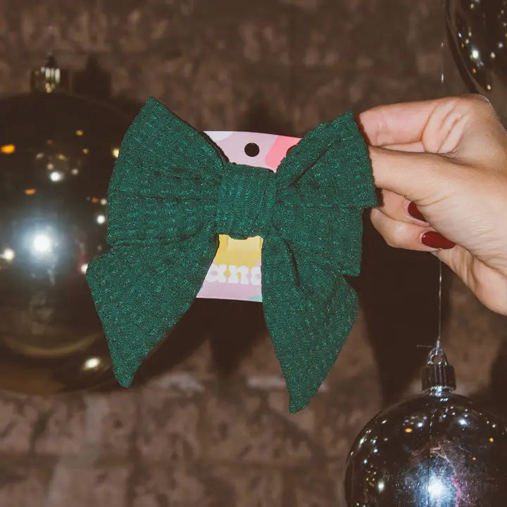 ANDI Spruce Waffle Bow