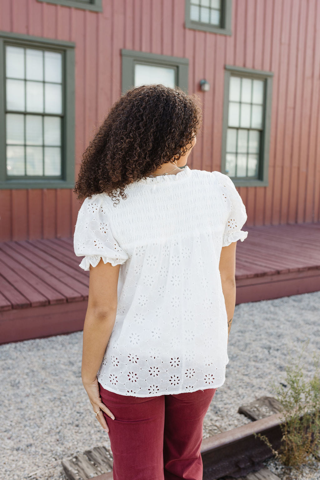 Tilly Eyelet Top