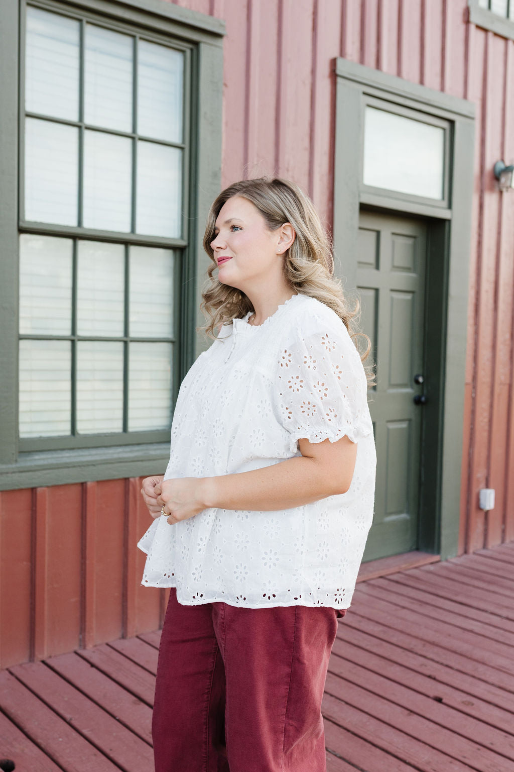 Tilly Eyelet Top