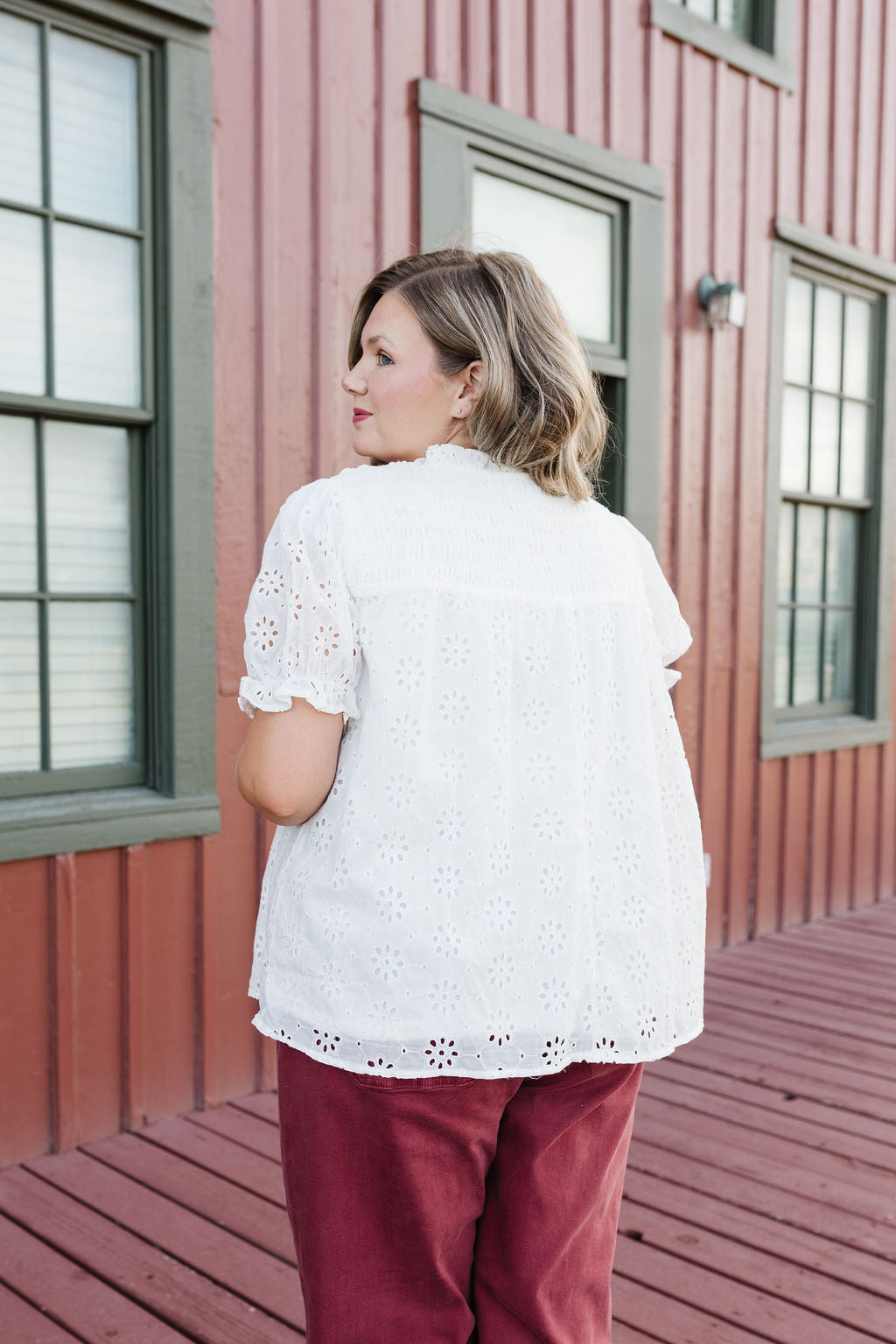 Tilly Eyelet Top
