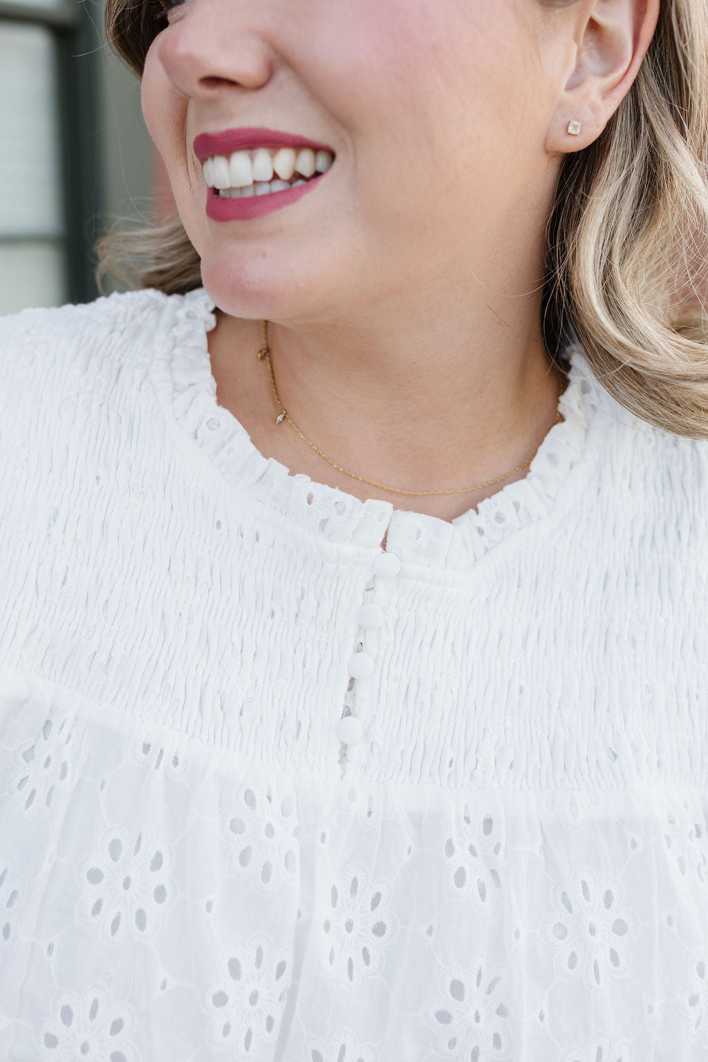 Tilly Eyelet Top