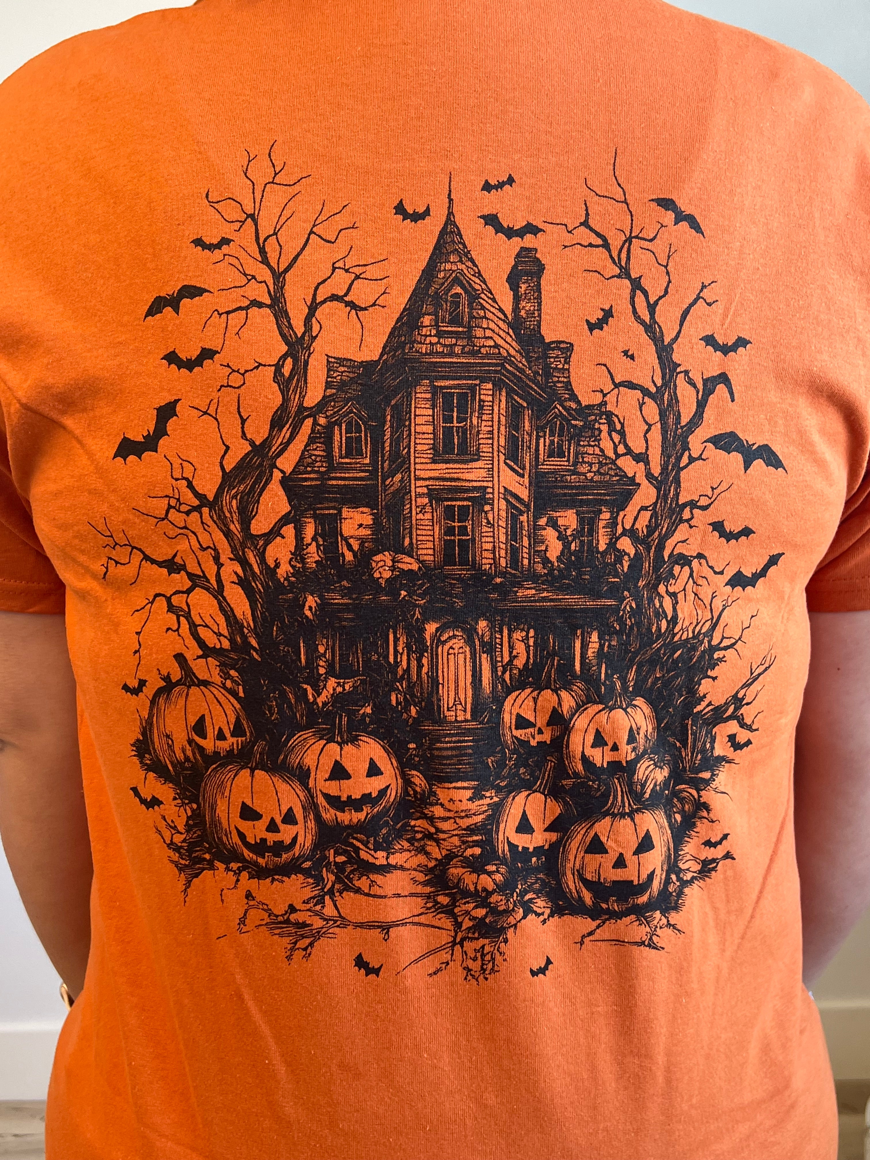 Haunted House Graphic Tee *ALL SALES FINAL*