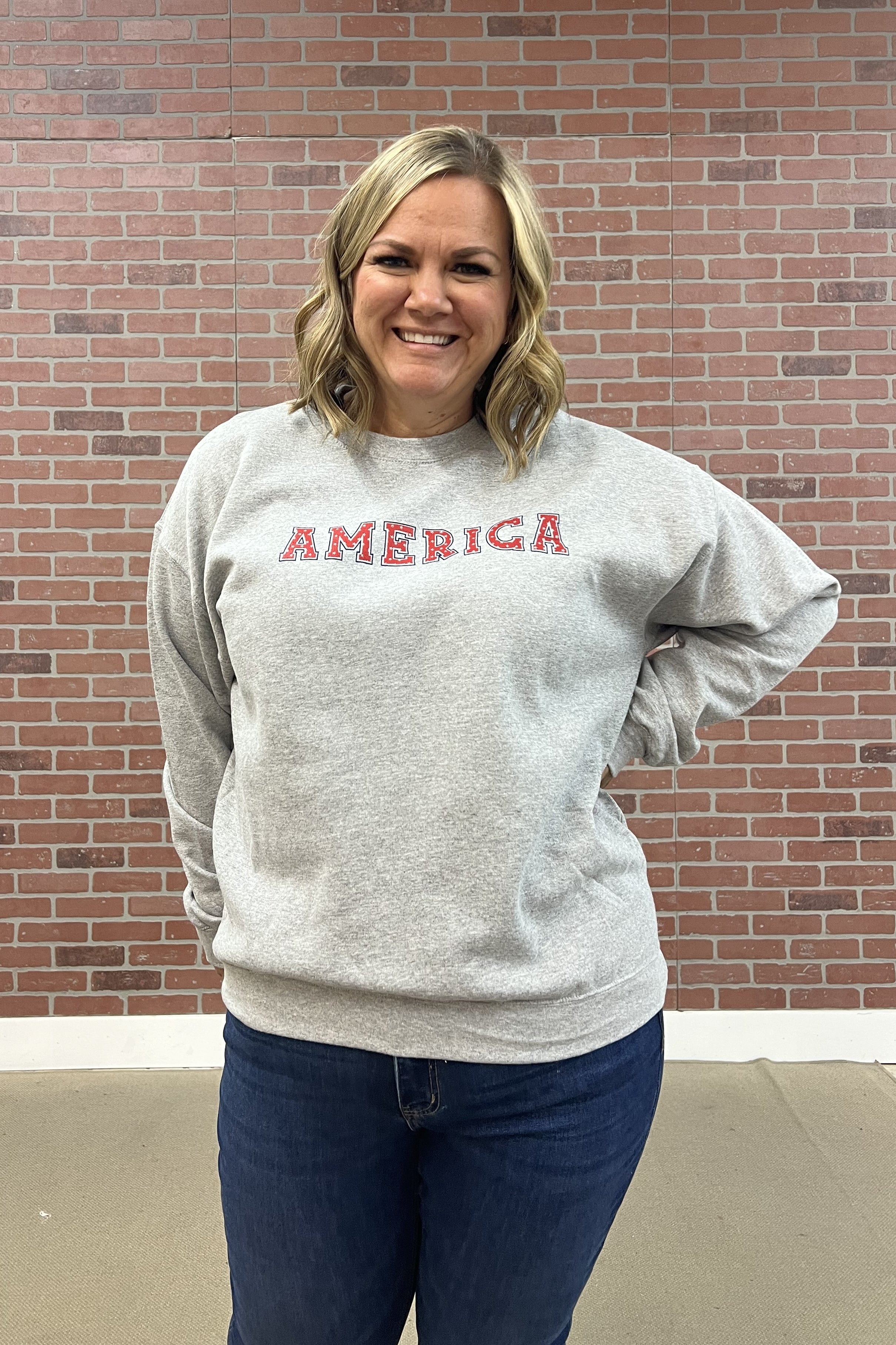 America Sweatshirt *ALL SALES FINAL* S, M only