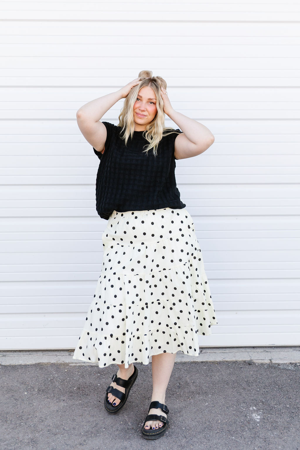 Dot Midi Skirt