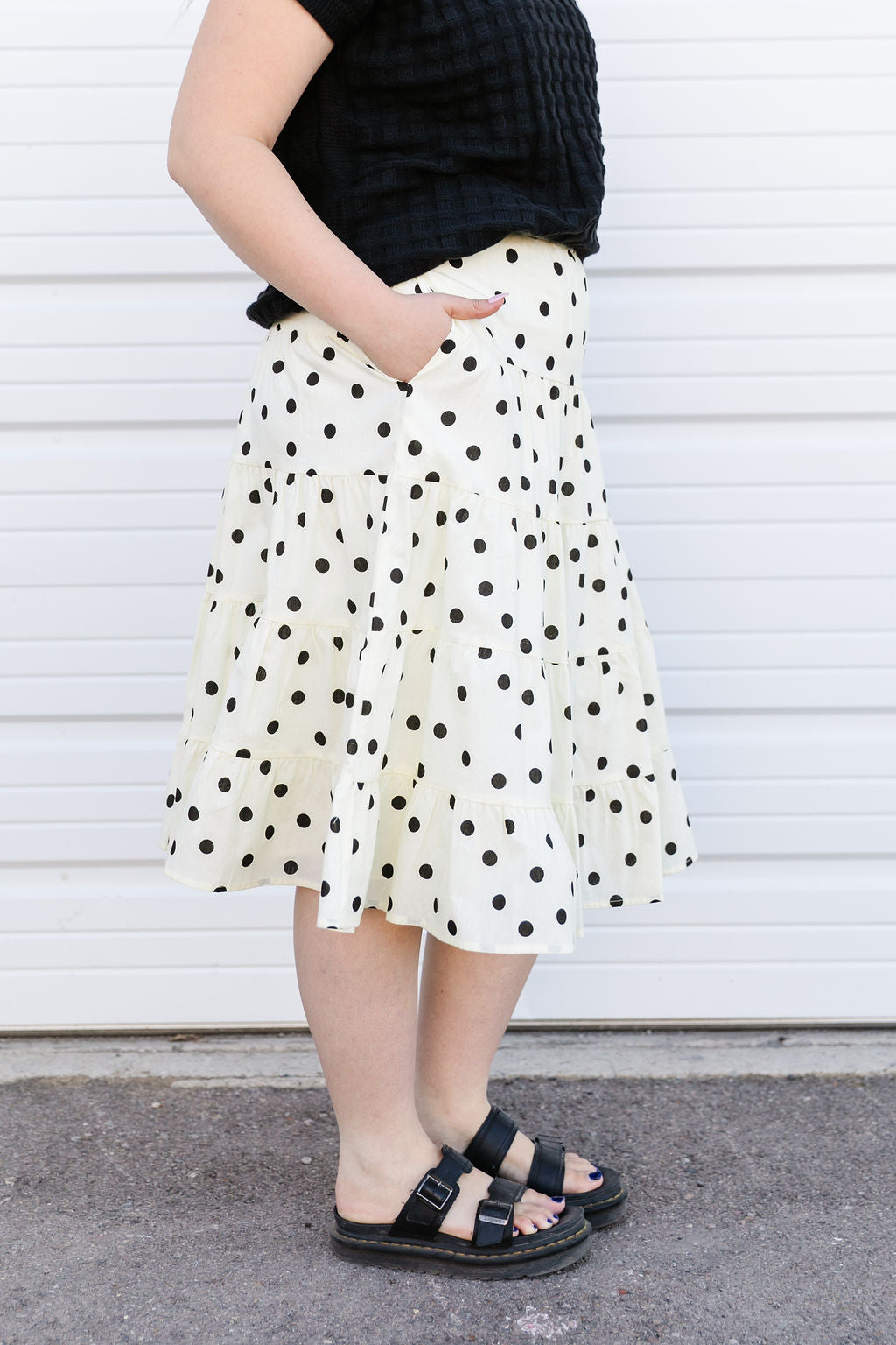 Dot Midi Skirt