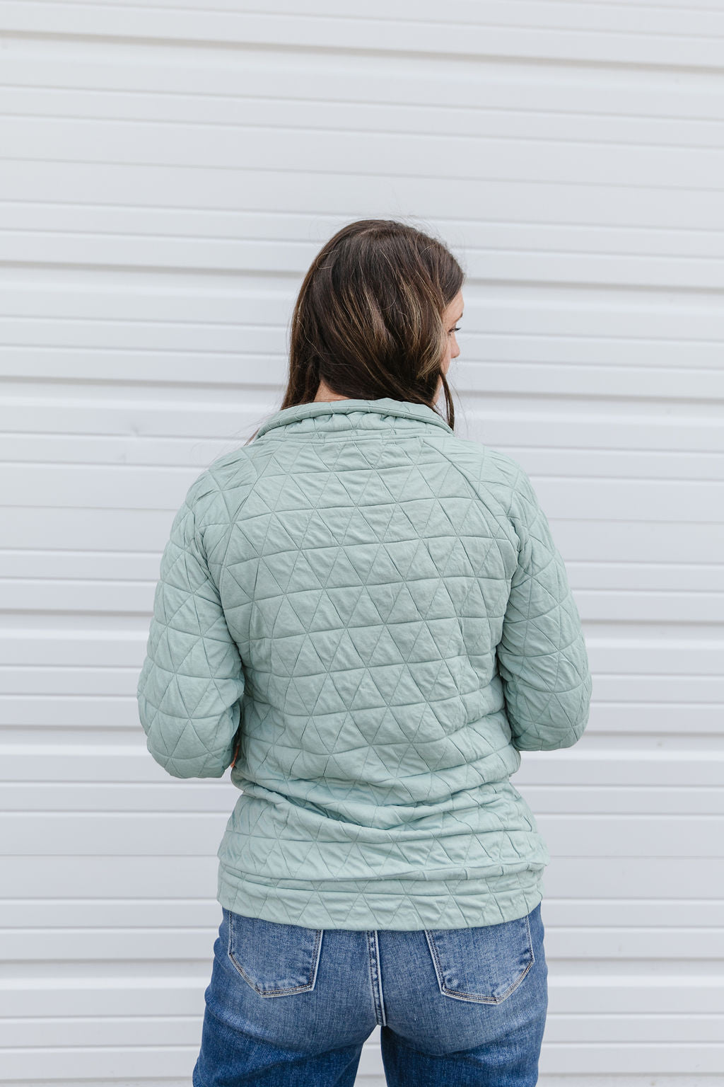 Sage Quilted Top