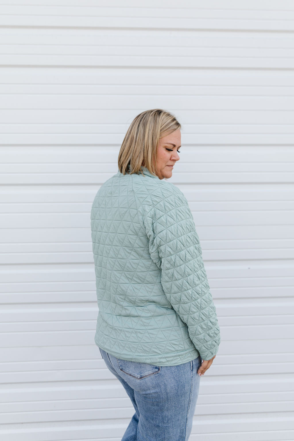 Sage Quilted Top