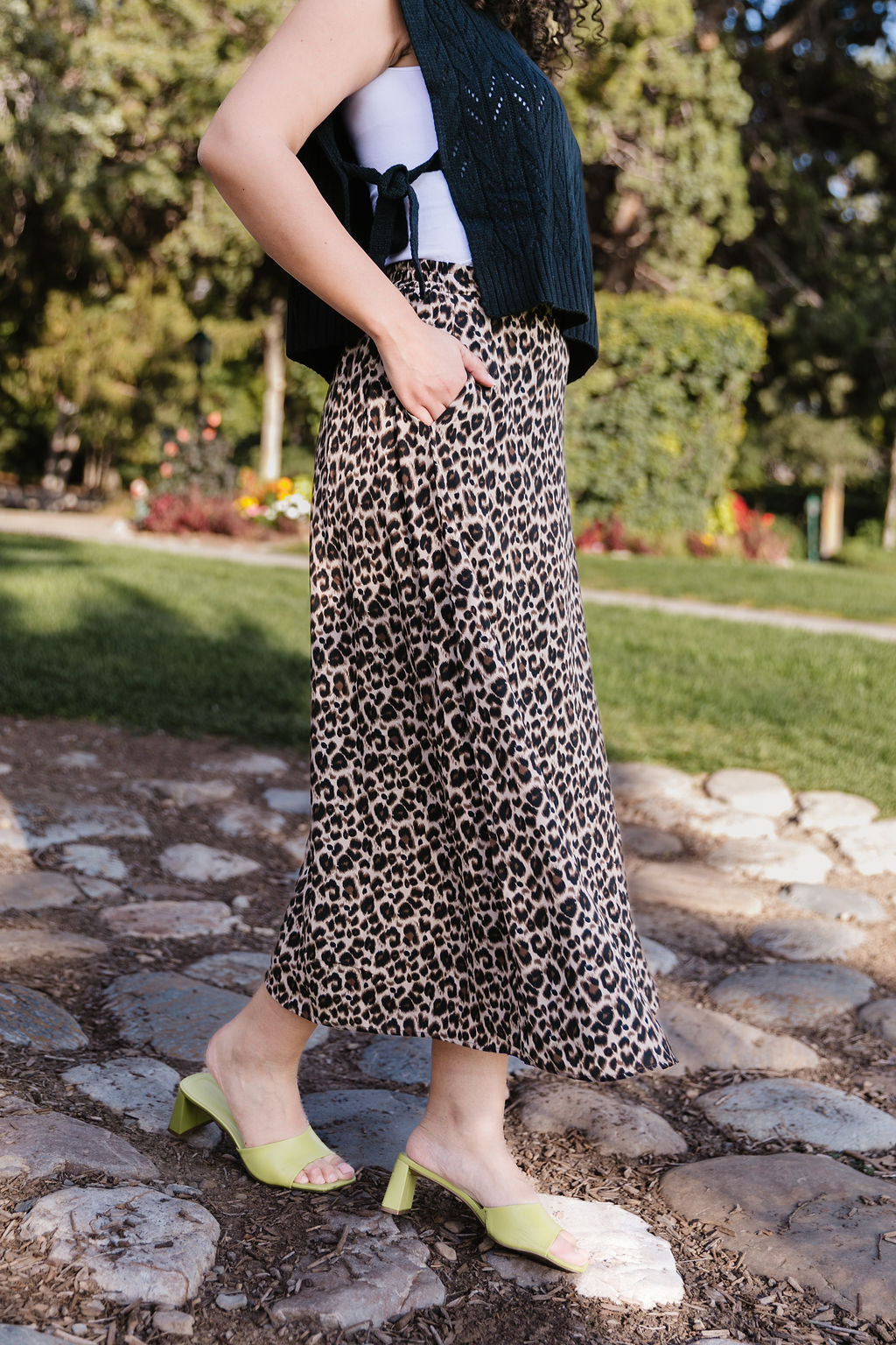 Leopard Slip Skirt*ALL SALES FINAL*