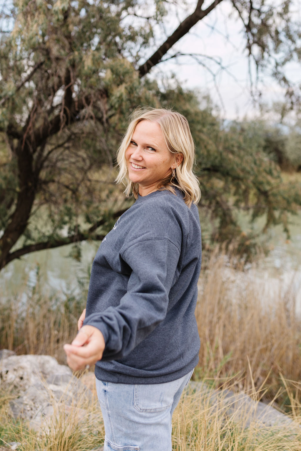 Make A Wish Graphic Sweatshirt *All Sales Final* (S Left)