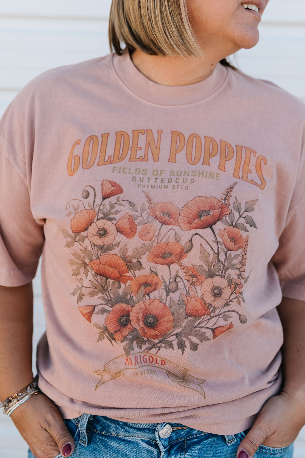 Golden Poppies Top