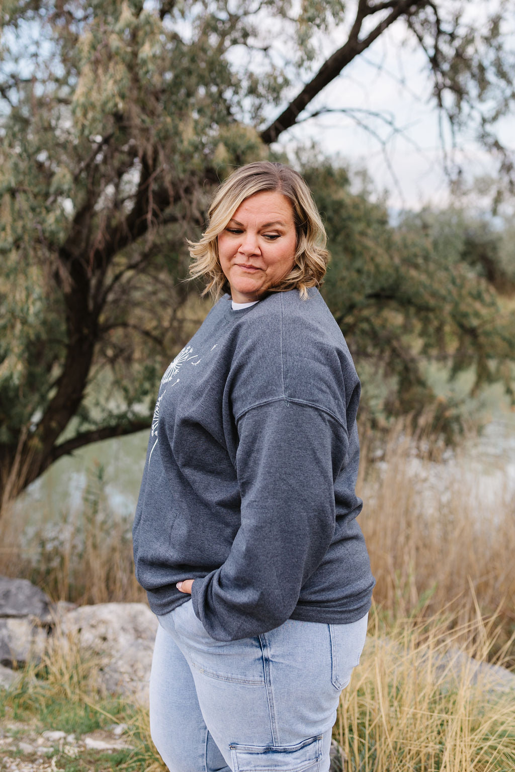 Make A Wish Graphic Sweatshirt *All Sales Final* (S Left)