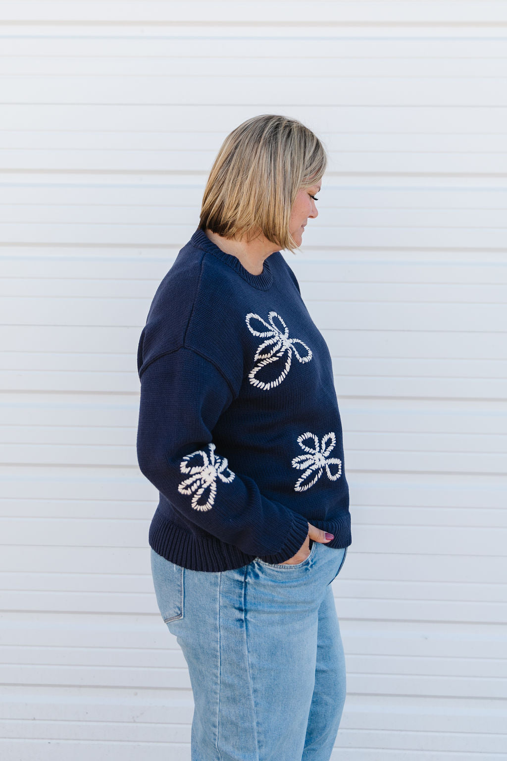 Kitty Embroidered Sweater