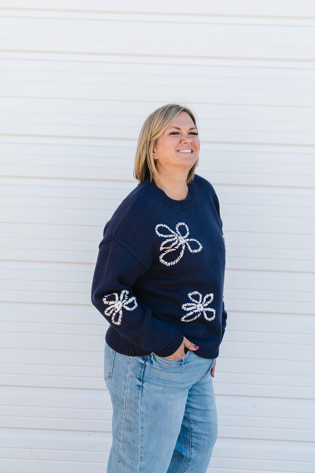 Kitty Embroidered Sweater