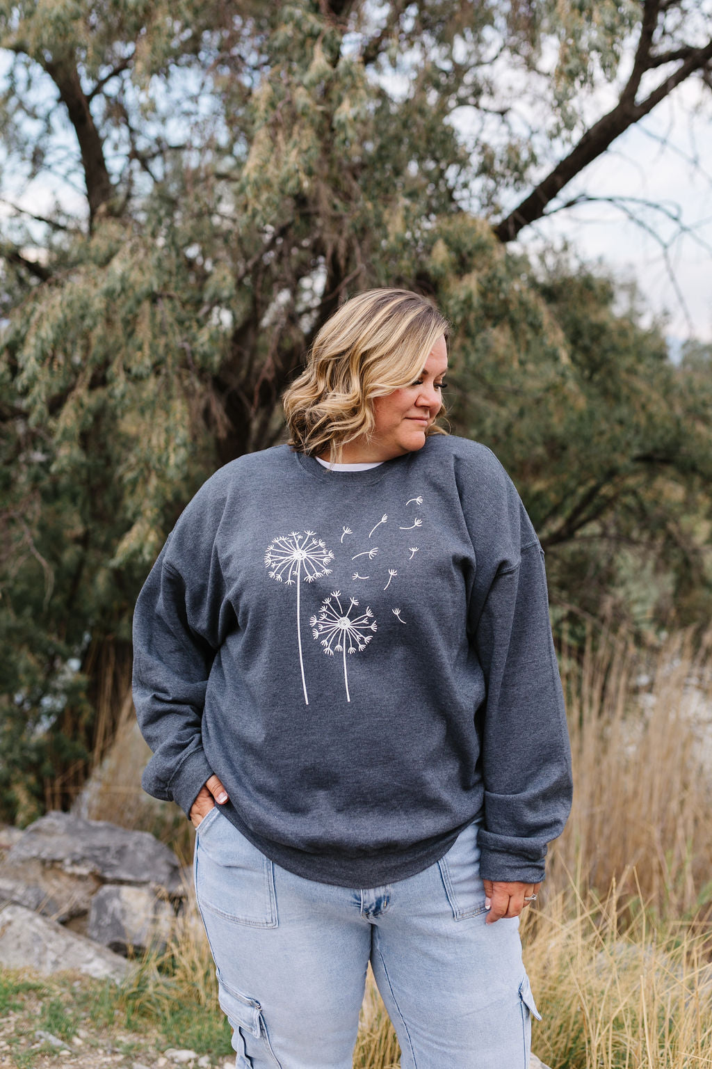 Make A Wish Graphic Sweatshirt *All Sales Final* (S Left)