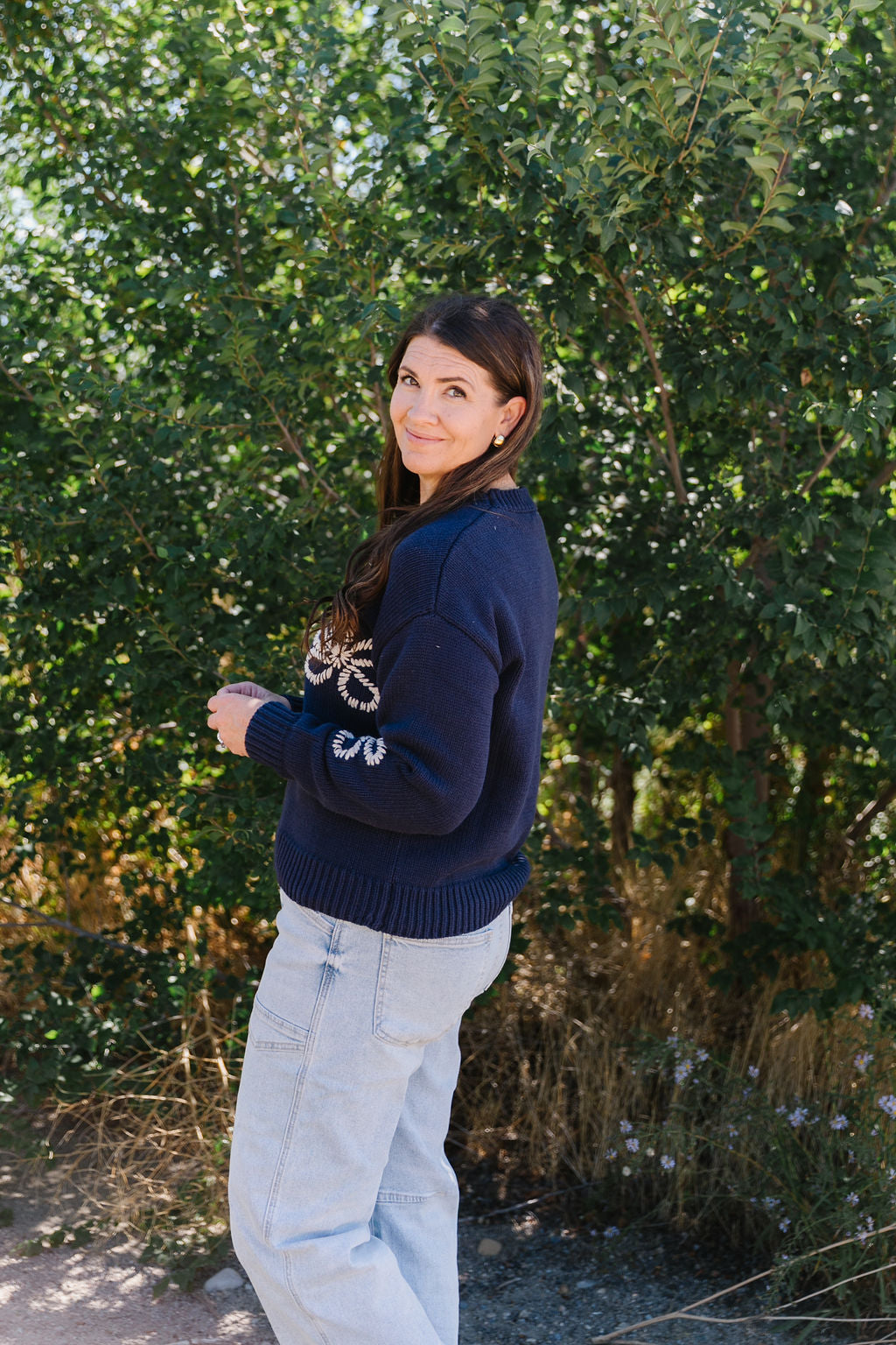 Kitty Embroidered Sweater