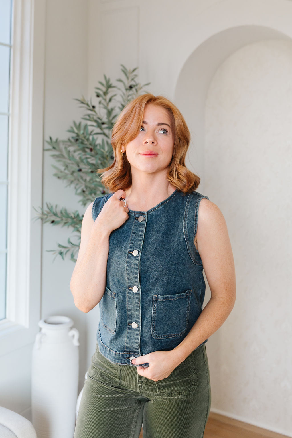 Wren Denim Vest