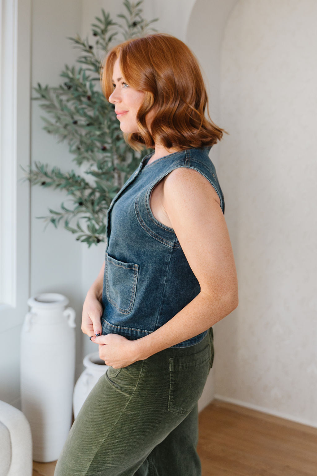 Wren Denim Vest