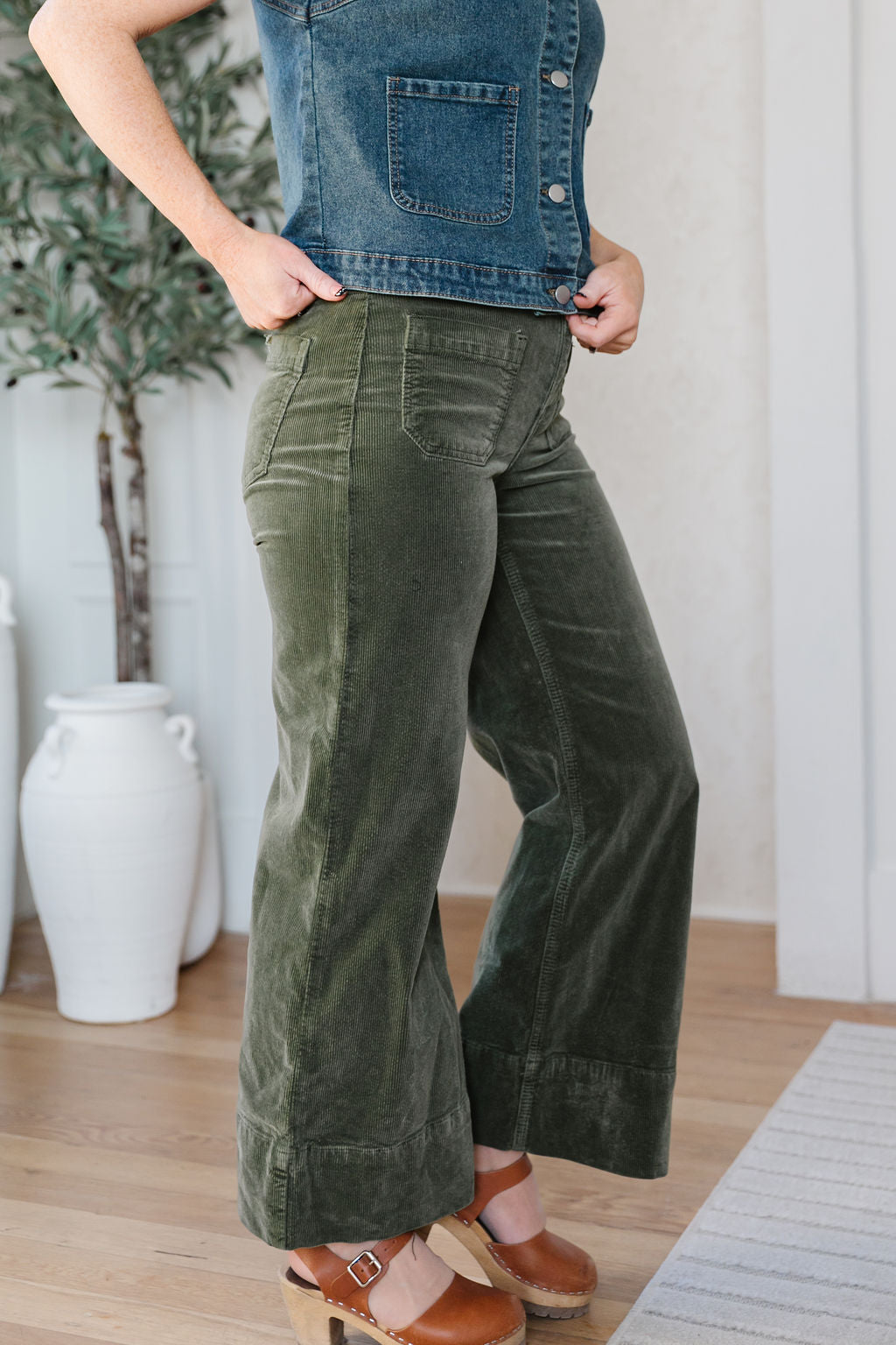 Moss Corduroy Pants *ALL SALES FINAL*