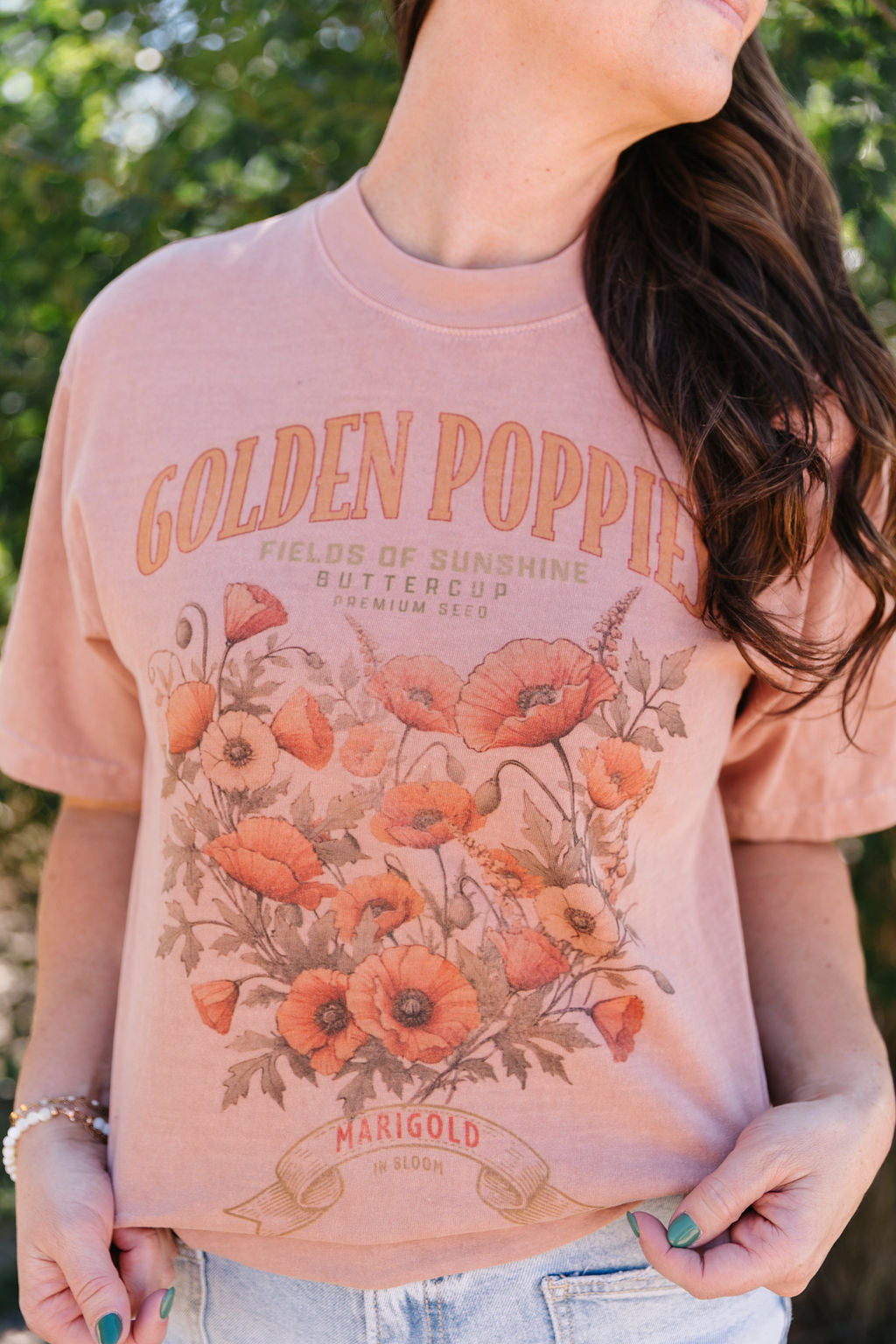 Golden Poppies Top
