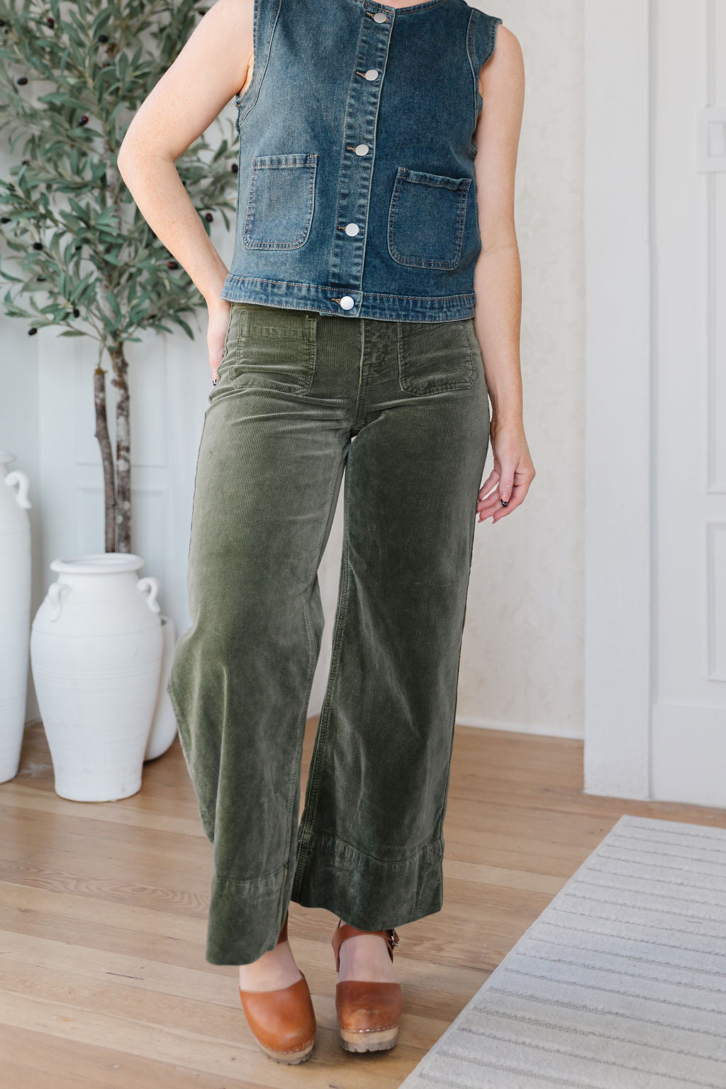 Moss Corduroy Pants *ALL SALES FINAL*