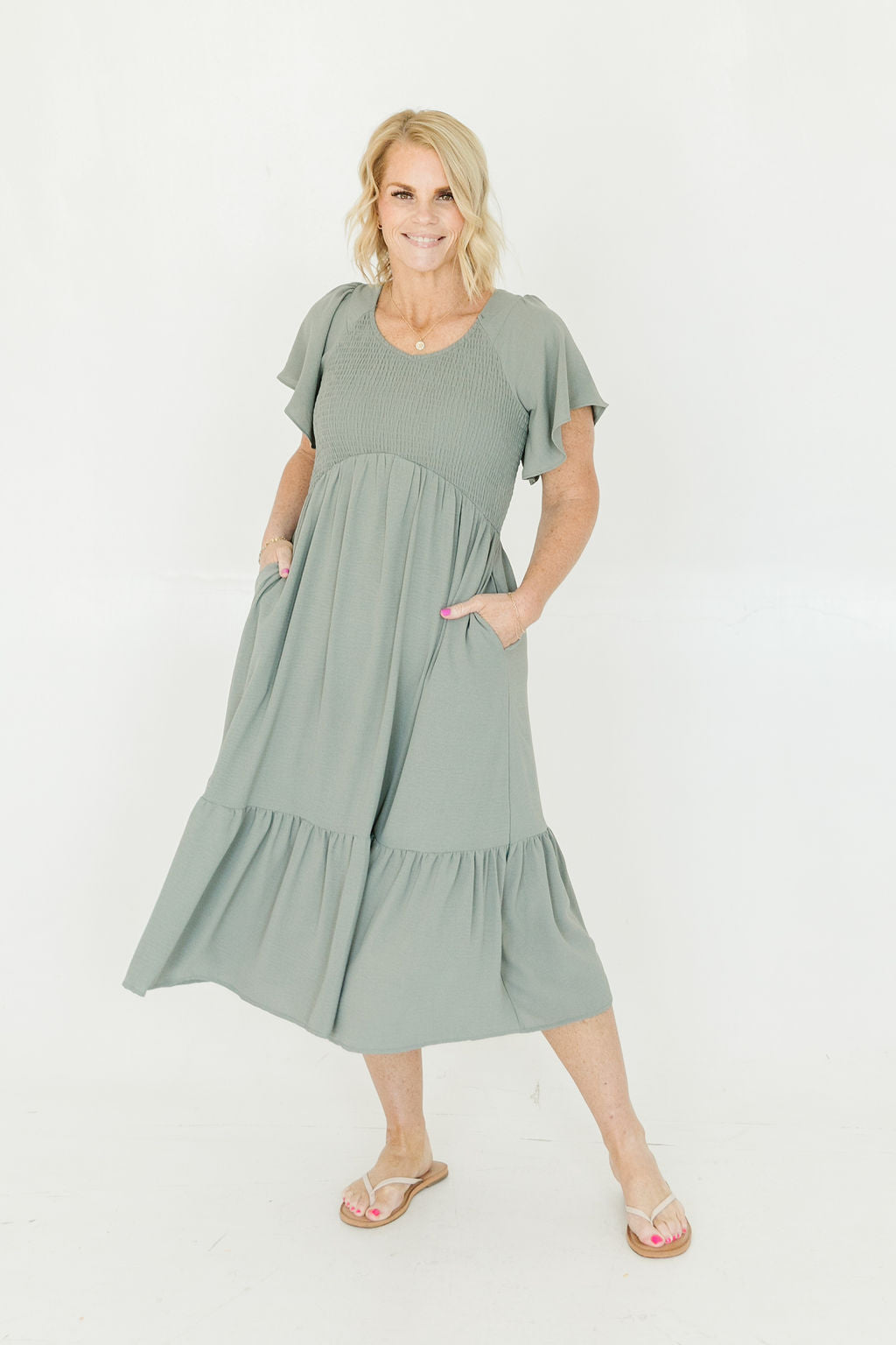 ingrid midi dress Z Supply Salinas Midi Dress