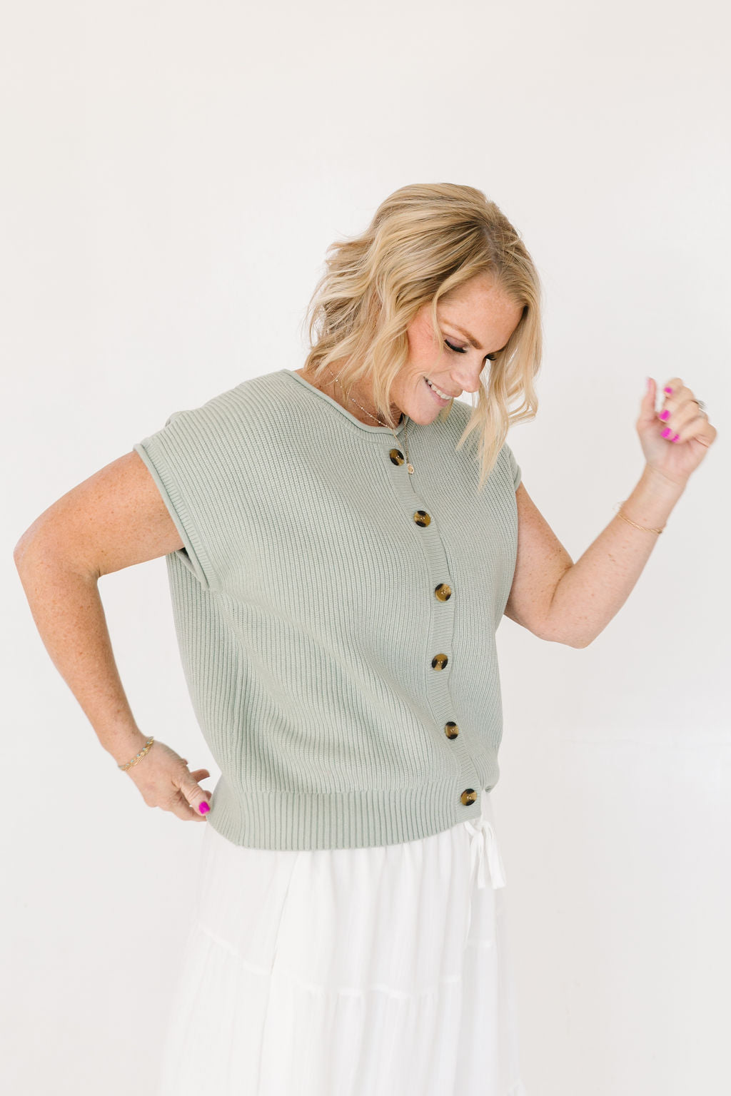 Alina Top (Red, Ivory, Seafoam)