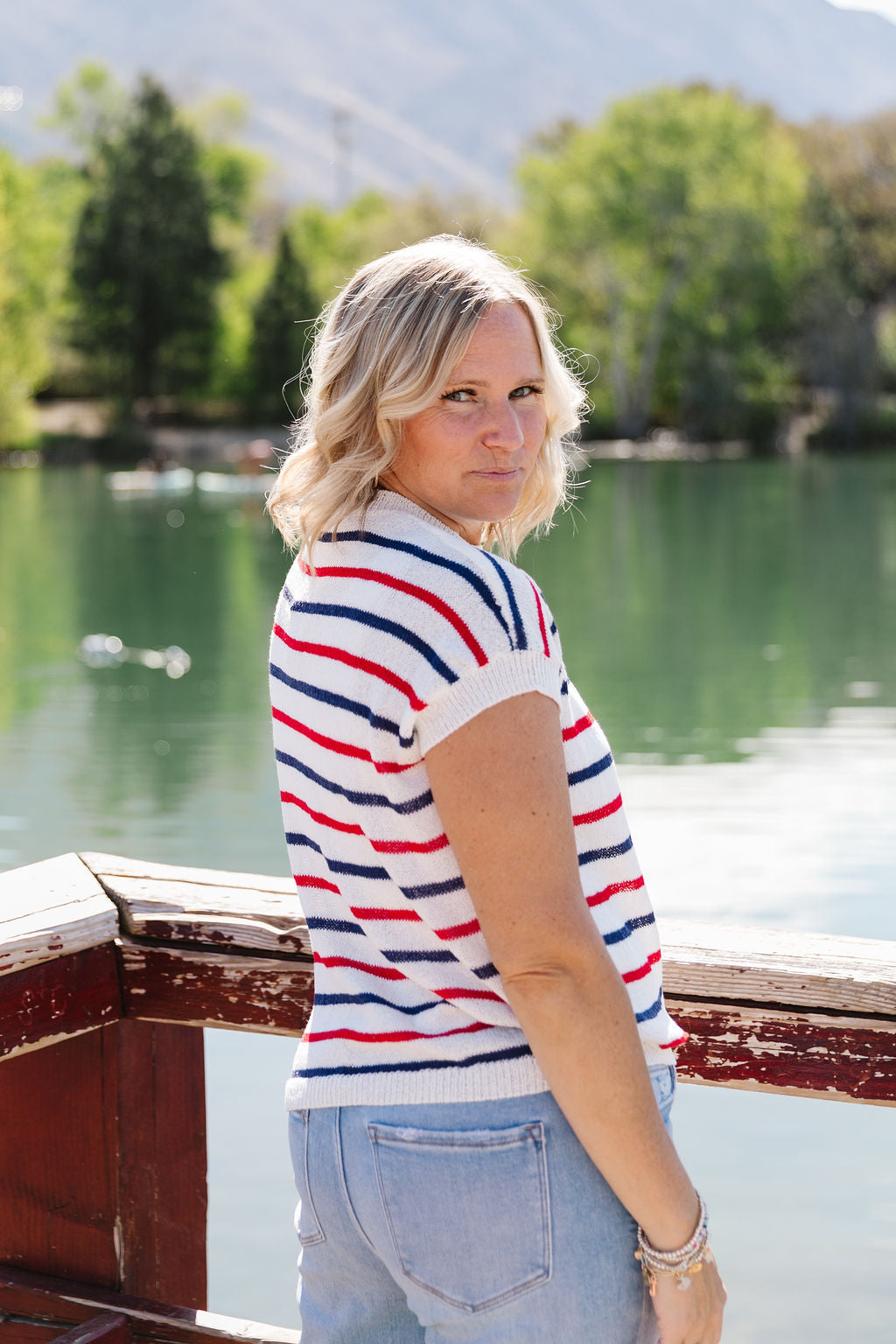 Red White And Blue Top