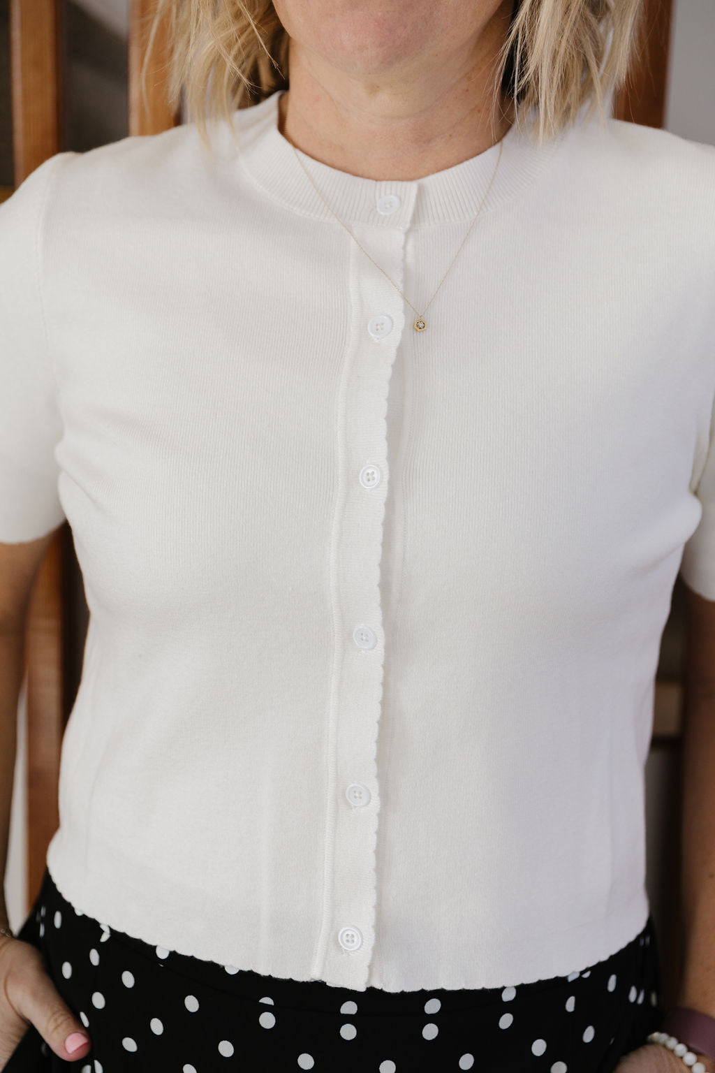 Juliet Scalloped Cardigan