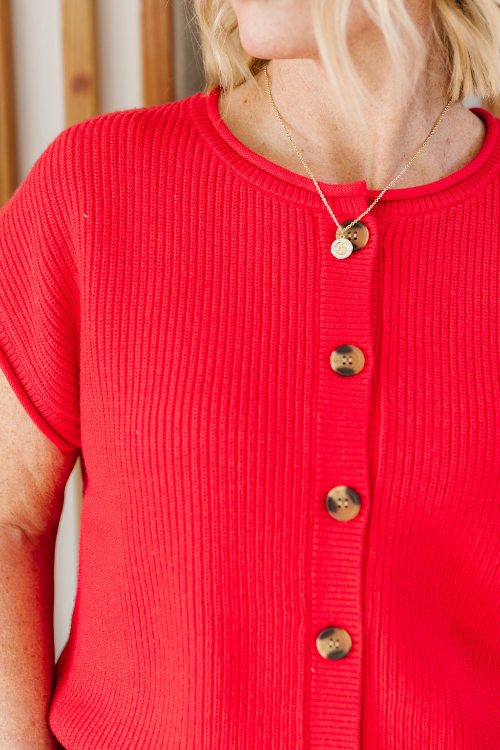 Alina Top (Red, Ivory, Seafoam)