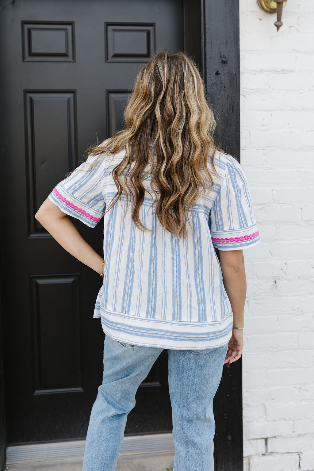 Hannah Embroidered Top*ALL SALES FINAL*