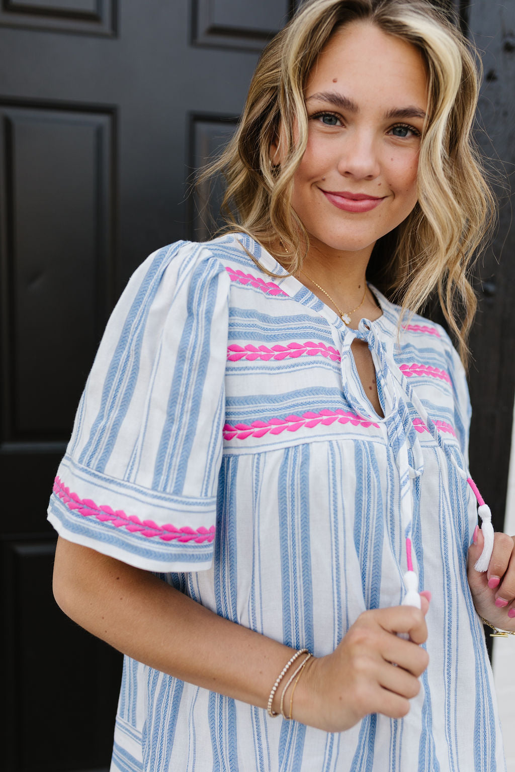 Hannah Embroidered Top*ALL SALES FINAL*